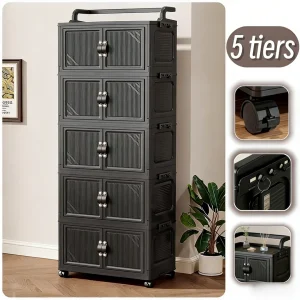 Foldable Rolling Storage Cabinet - Thumbnail Image 5