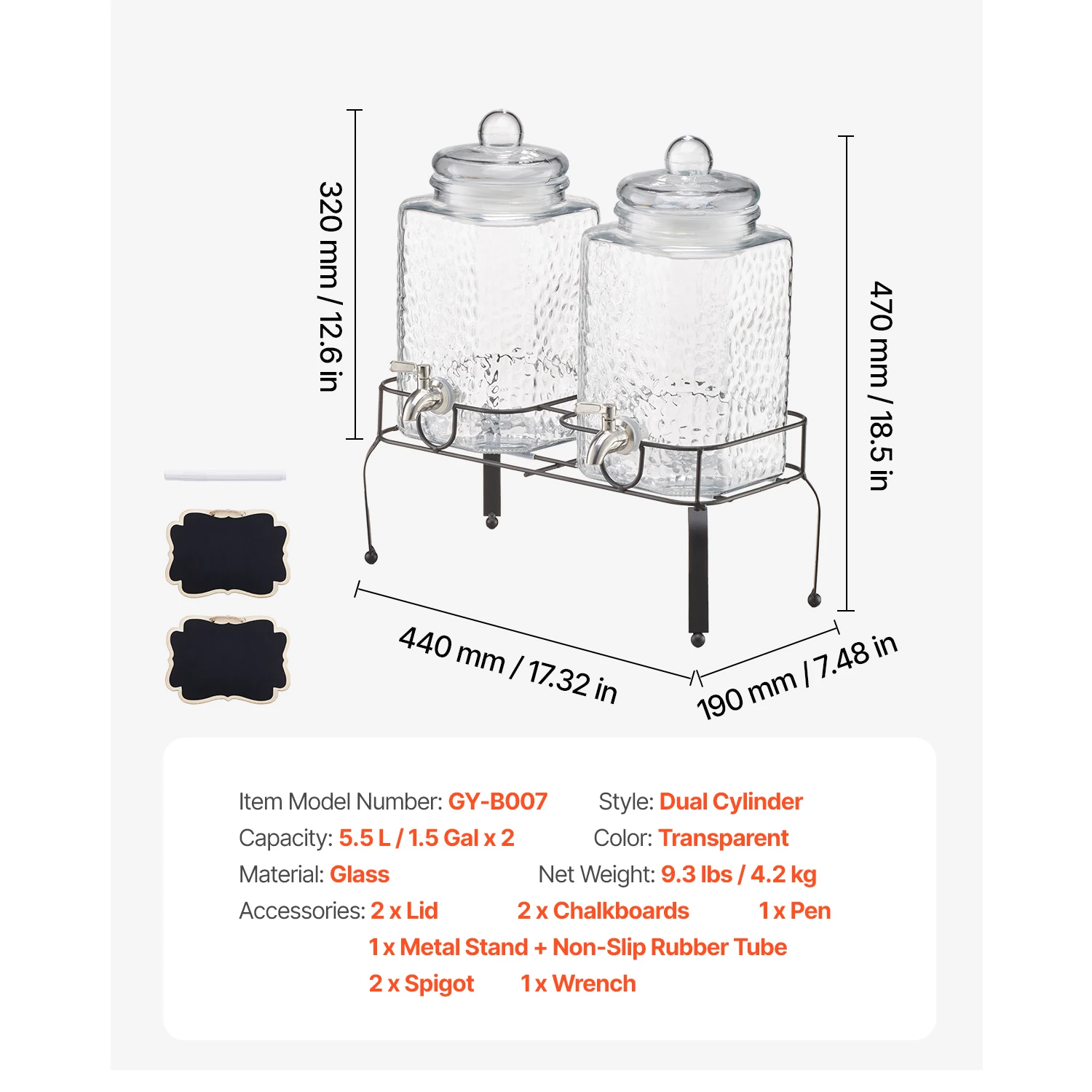 Dual Glass Beverage Dispenser - Image 7