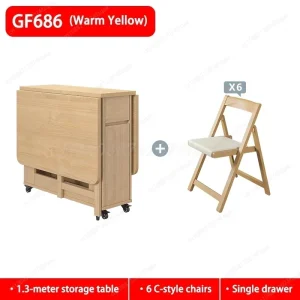 Foldable Space-Saving Dining Table - Thumbnail Image 12