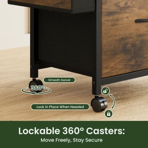 Rolling Printer File Cabinet - Thumbnail Image 4