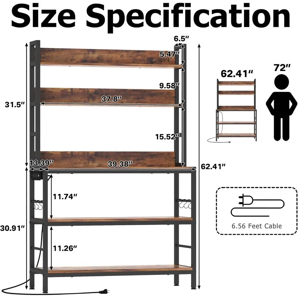 5-Tier Kitchen Storage Rack - Image 2