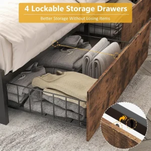 Vintage Storage Bed Frame - Thumbnail Image 4