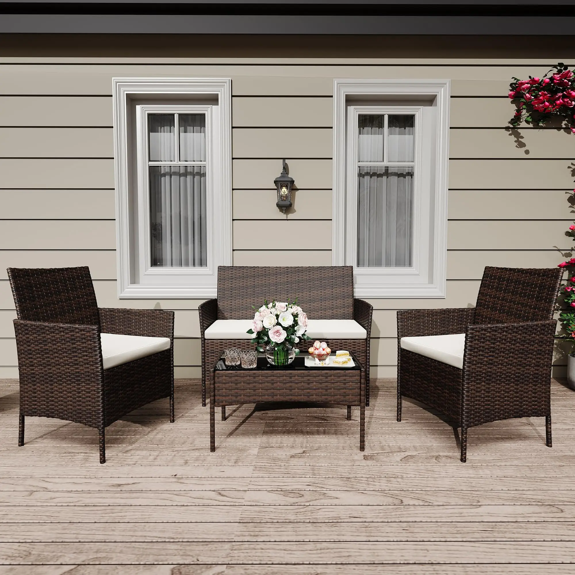 Cozy 4-Piece Patio Set - Image 1