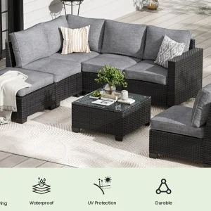Modular Outdoor Sectional Sofa - Thumbnail Image 4
