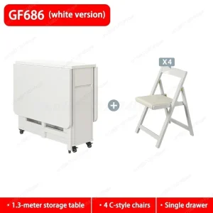 Foldable Space-Saving Dining Table - Thumbnail Image 10