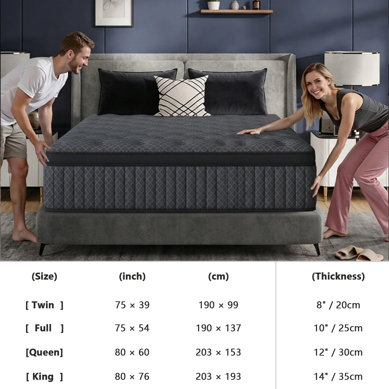 14-Inch Hybrid Comfort Mattress - Image 2