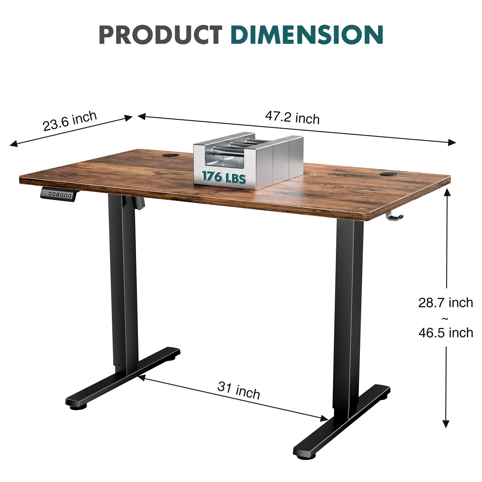 Premium Adjustable Standing Desk - Image 4