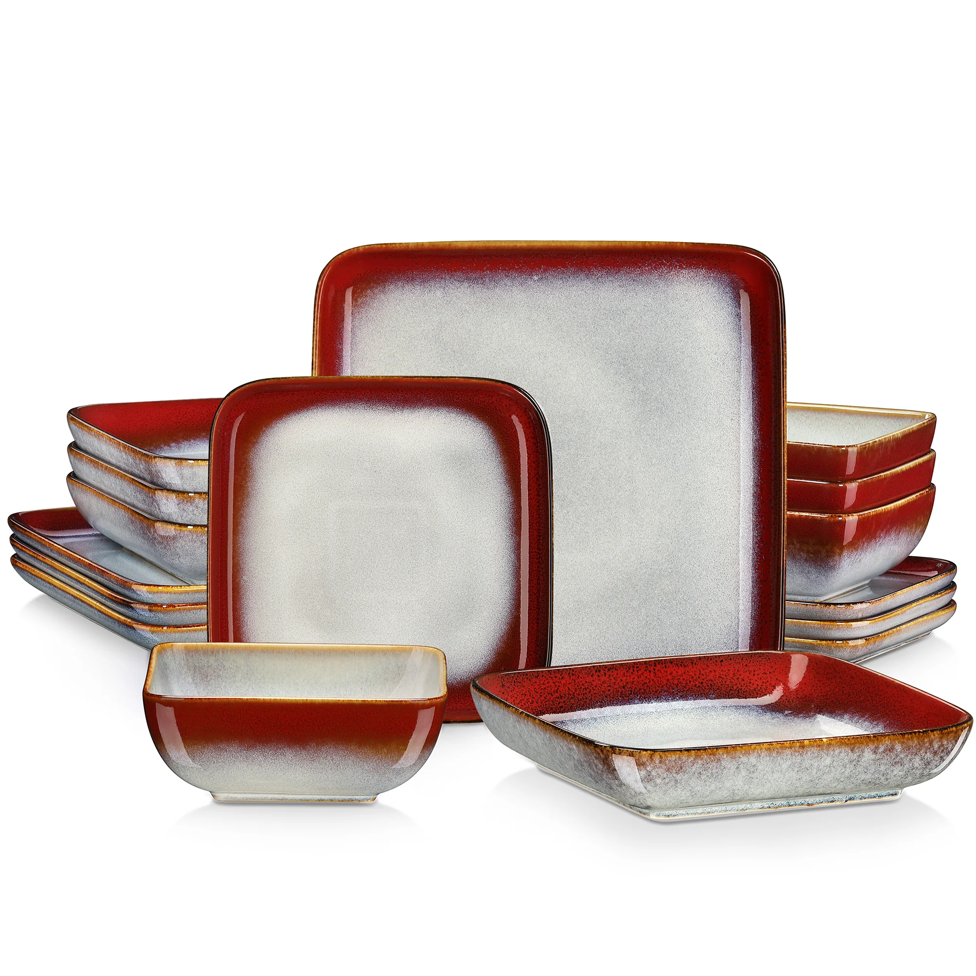 Elegant Green Square Dinnerware - Image 6