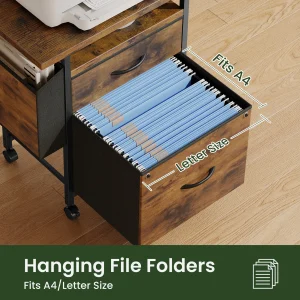 Rolling Printer File Cabinet - Thumbnail Image 3