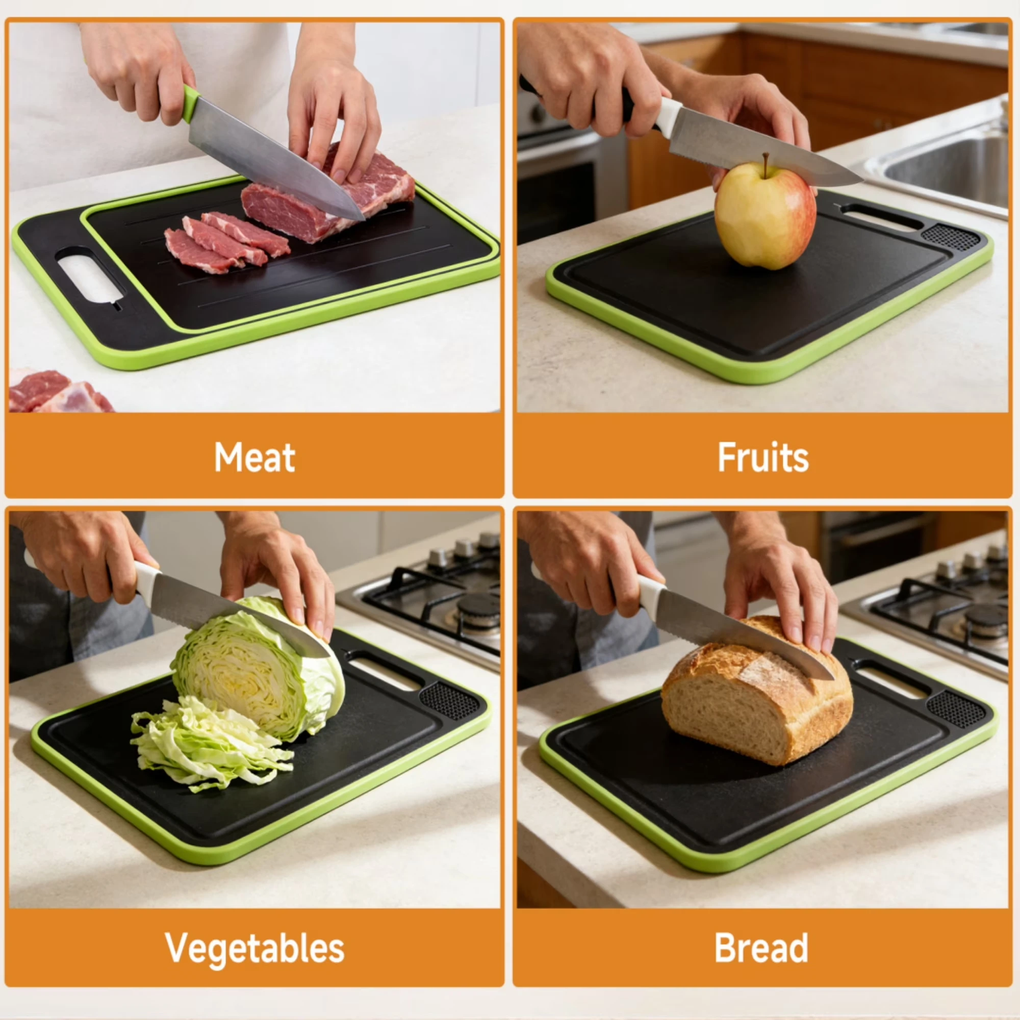3-in-1 Dual-Sided Cutting Board - Image 2