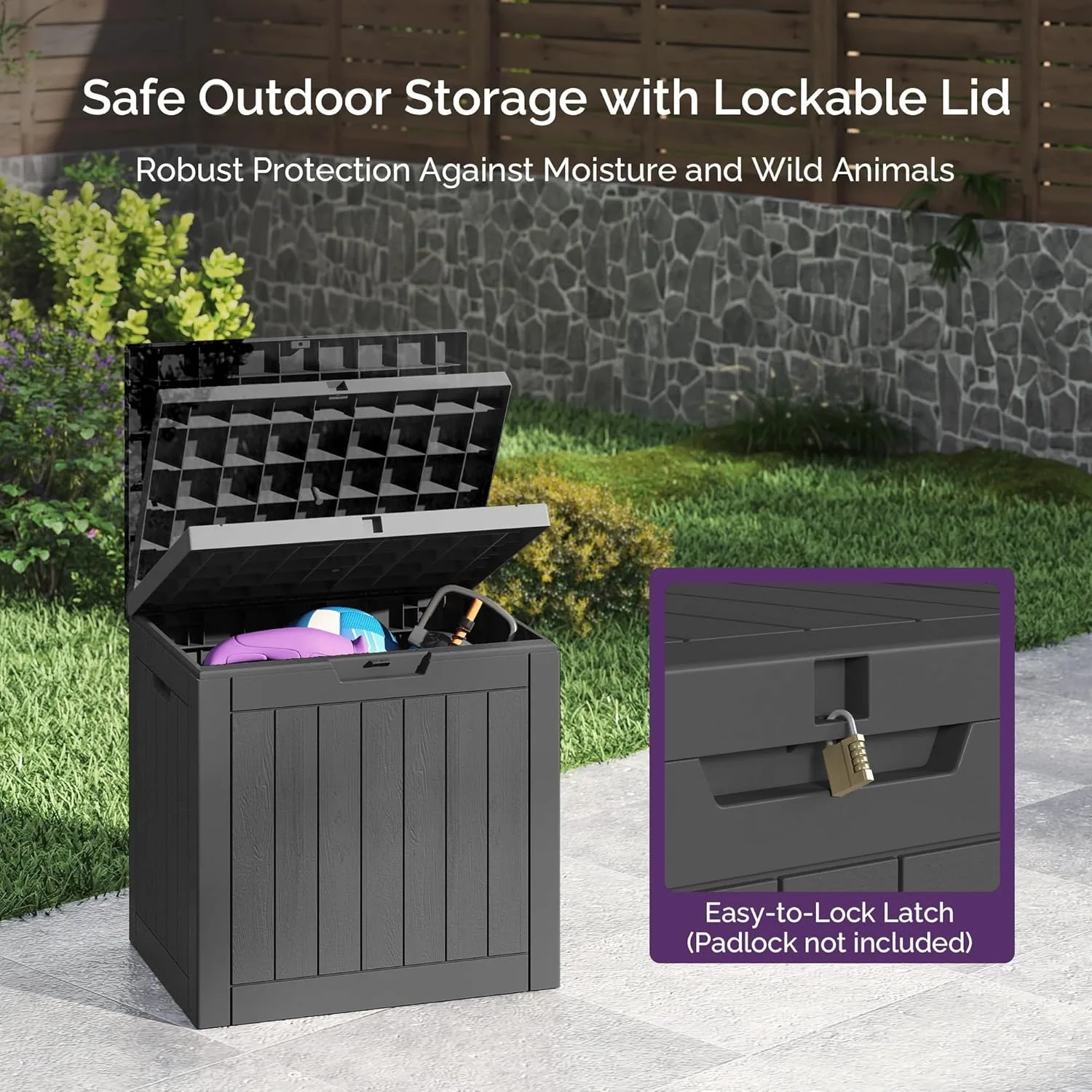 Weatherproof Outdoor Deck Box - Image 2