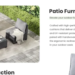 Modular Outdoor Sectional Sofa - Thumbnail Image 5