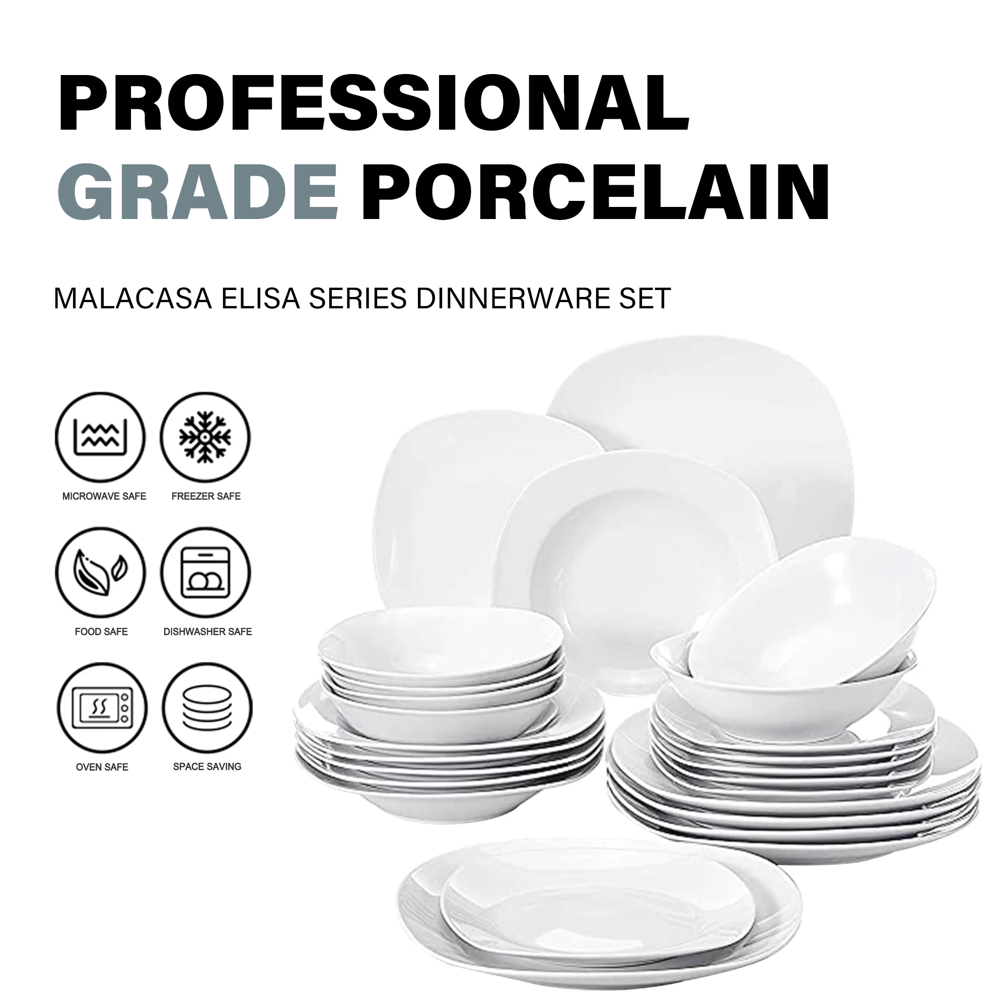 Elegant 24-Piece Dinnerware Set - Image 3