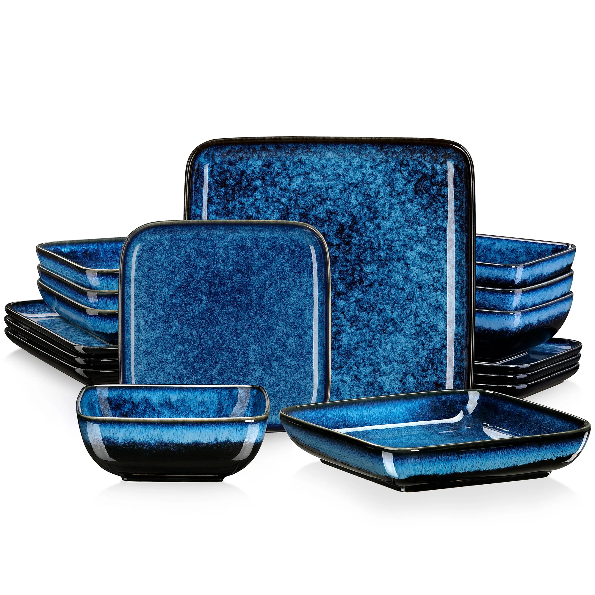 Elegant Green Square Dinnerware - Image 7