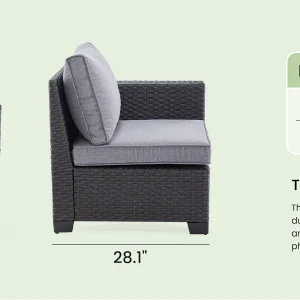 Modular Outdoor Sectional Sofa - Thumbnail Image 11