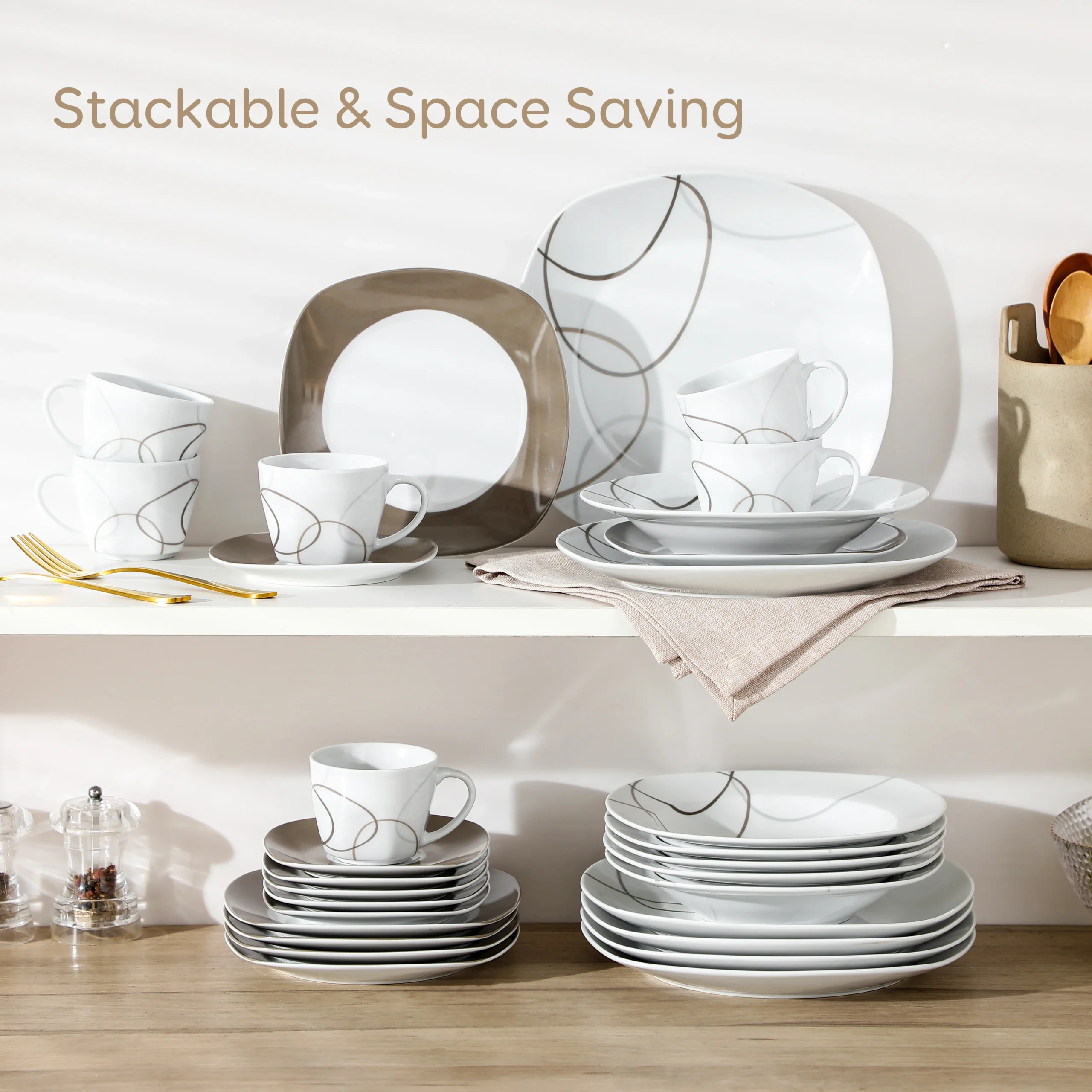Elegant 30-Piece Dinnerware Set - Image 3