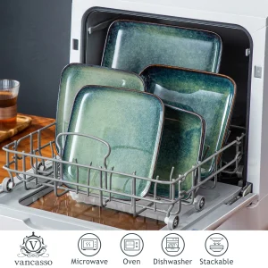 Elegant Green Square Dinnerware - Thumbnail Image 4