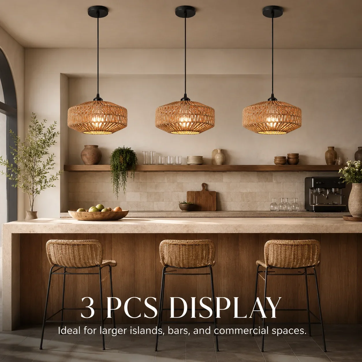 Boho Woven Pendant Light - Image 3