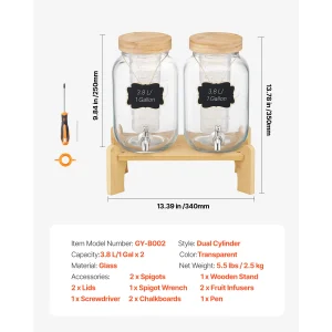 Dual Glass Beverage Dispenser - Thumbnail Image 2