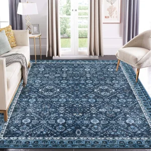 Washable Moroccan Trellis Rug