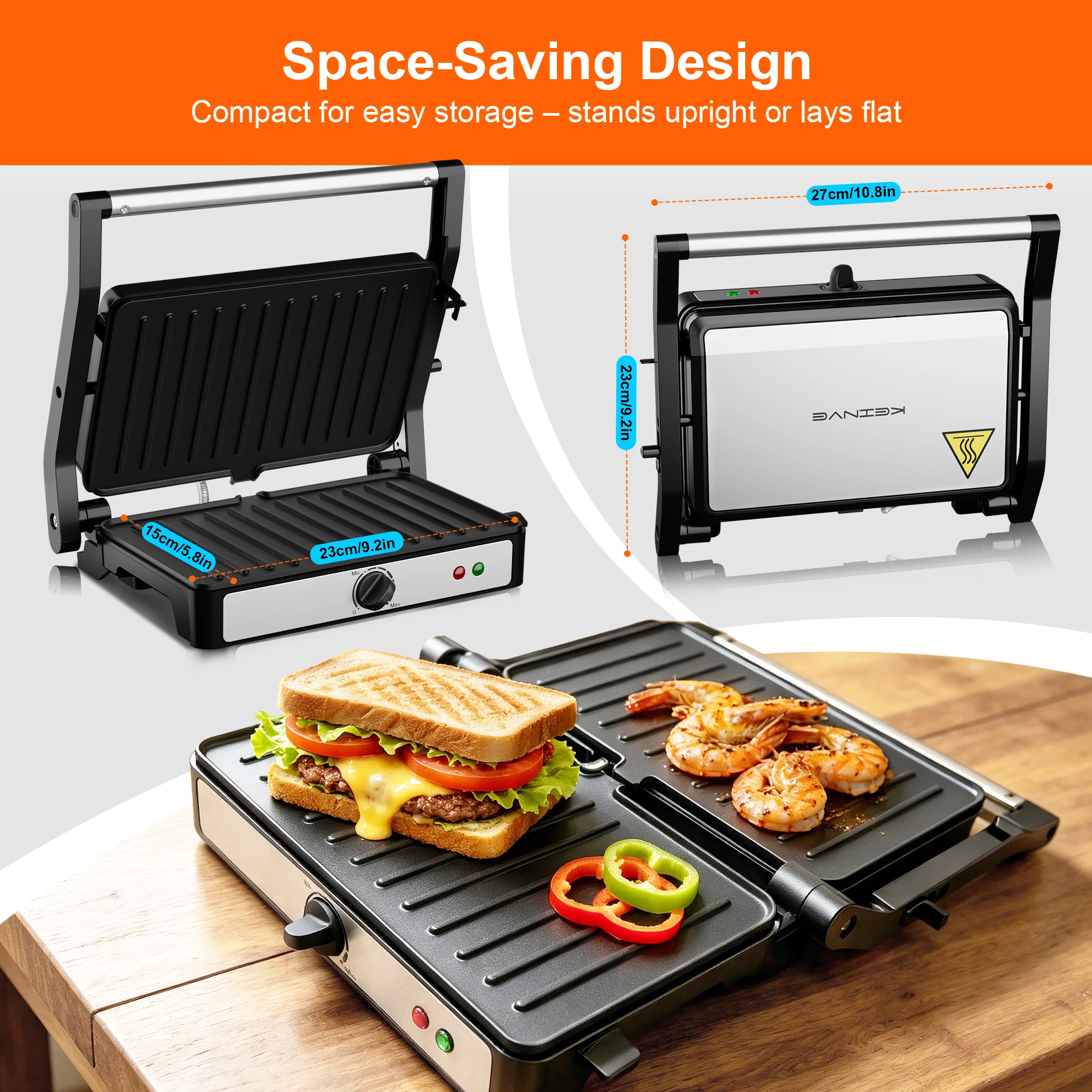2-Slice Panini Grill Press - Image 2