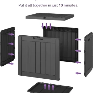 Weatherproof Outdoor Deck Box - Thumbnail Image 4