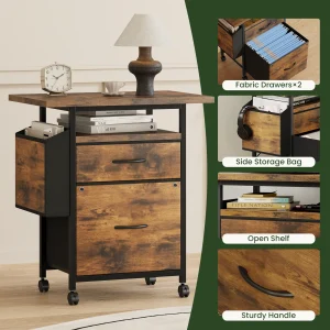 Rolling Printer File Cabinet - Thumbnail Image 5