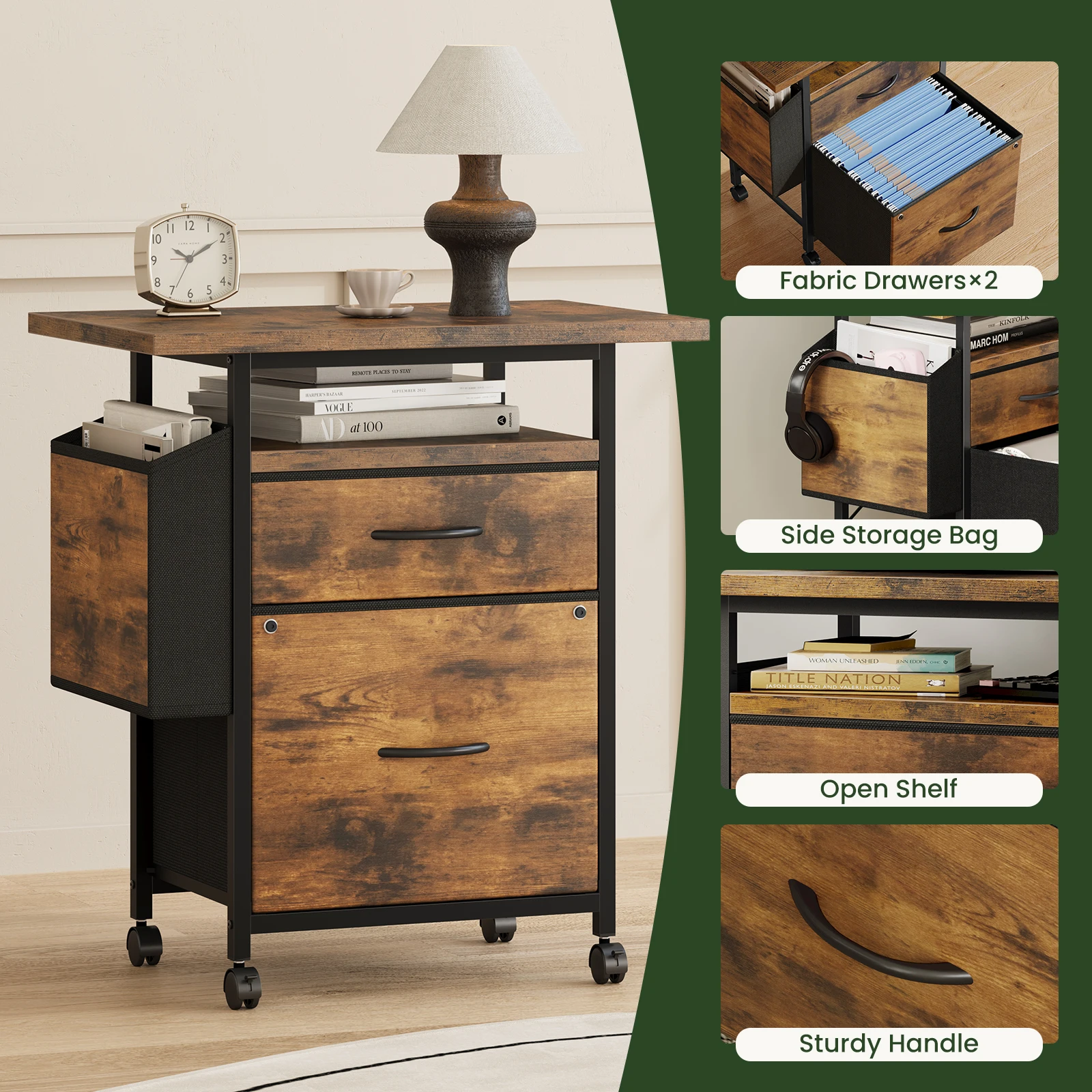 Rolling Printer File Cabinet - Image 5
