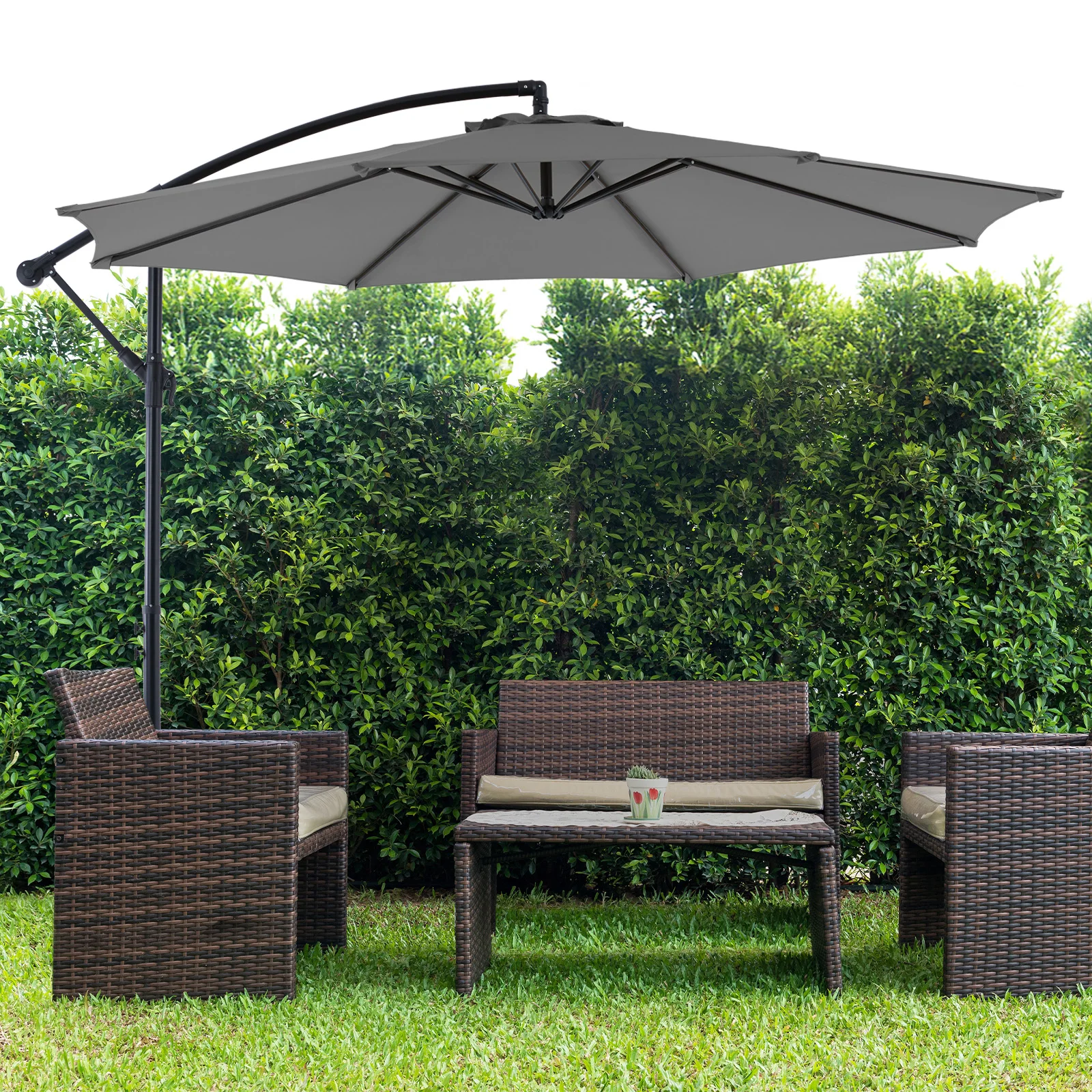 10FT Cantilever Patio Umbrella - Image 6