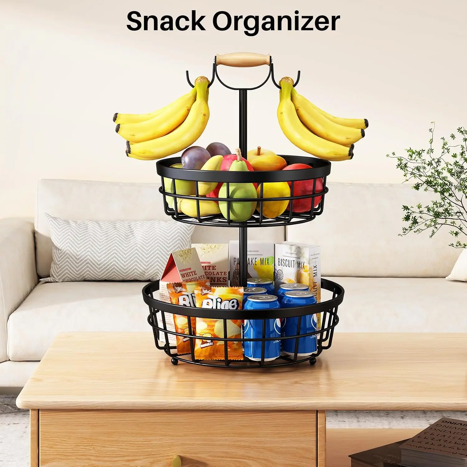 2-Tier Fruit Storage Basket - Image 3