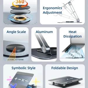 360° Adjustable Laptop Stand - Thumbnail Image 6