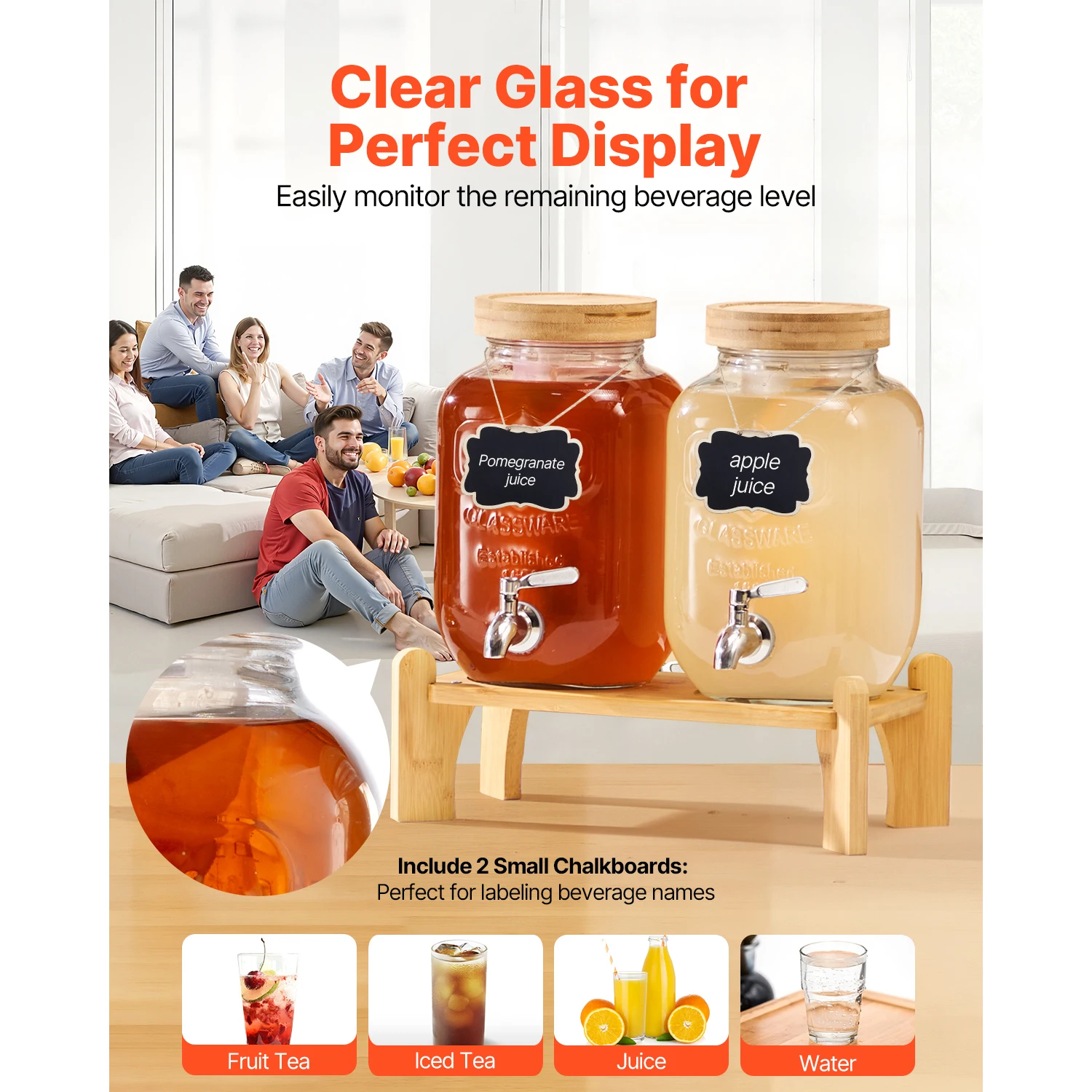 Dual Glass Beverage Dispenser - Image 5
